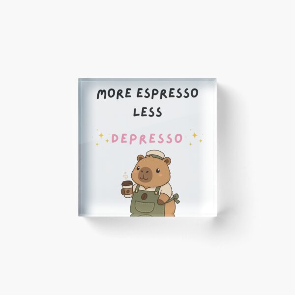 Item preview, More Espresso Less Depresso designed and sold by Spinachravioli.