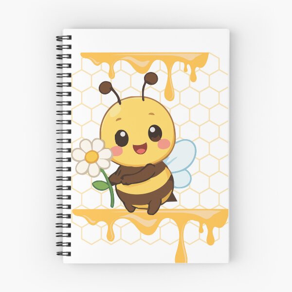 Item preview, Cute Kawaii Bee With Flower Design designed and sold by     Sela Art .