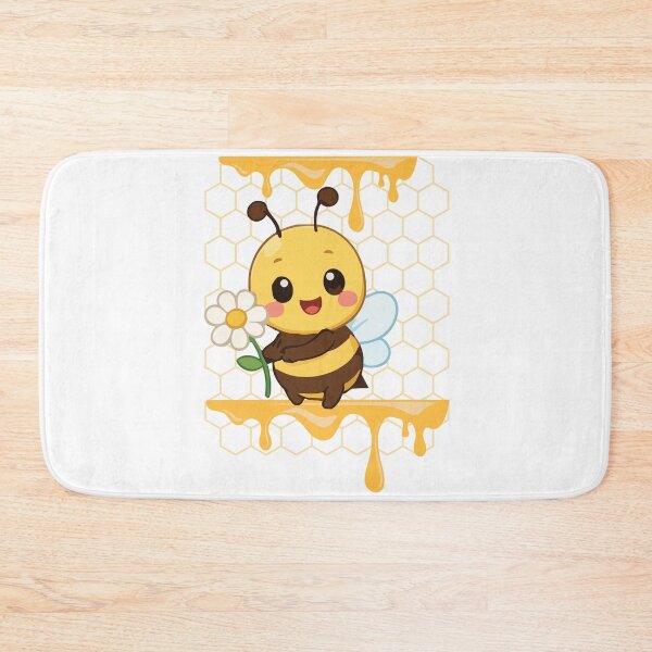 Item preview, Cute Kawaii Bee With Flower Design designed and sold by     Sela Art .