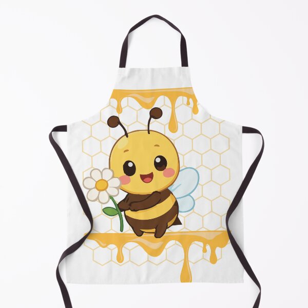 Item preview, Cute Kawaii Bee With Flower Design designed and sold by Sela Art .