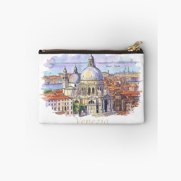 Item preview, Venice Italy Santa Maria della Salute Basilica Watercolor Art designed and sold by NareArt.