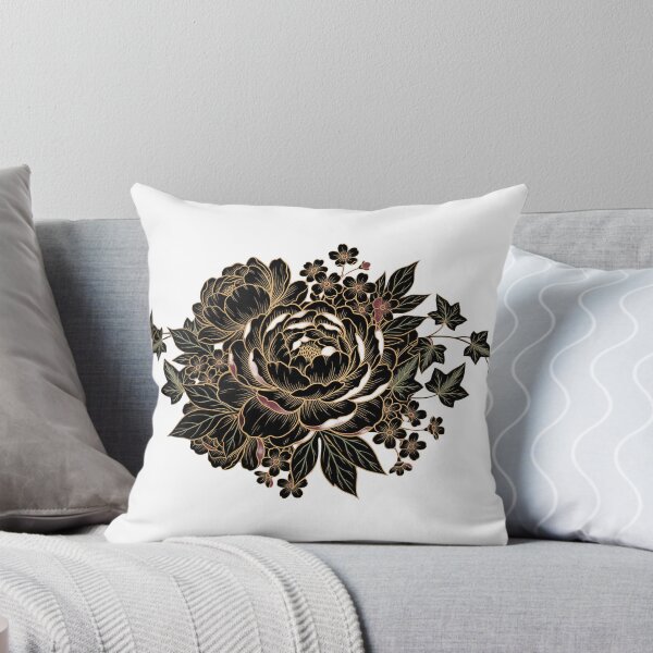 Item preview, Nightbloom Dark Botanical Engraving Illustration designed and sold by Ninjacatoff.