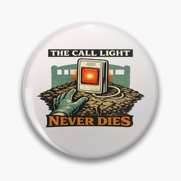 Item preview, Night Shift Nurse Call Light Halloween designed and sold by POD DYNASTY | Original Print On Demand T-Shirt Graphics.