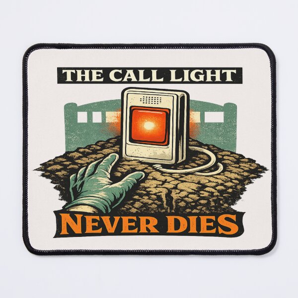 Item preview, Night Shift Nurse Call Light Halloween designed and sold by POD DYNASTY | Original Print On Demand T-Shirt Graphics.