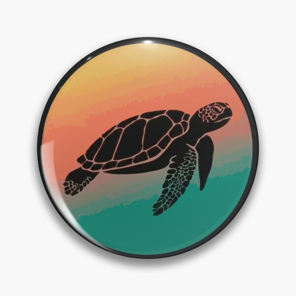 Item preview, Retro Sea Turtle Sunset designed and sold by Gkinoki.