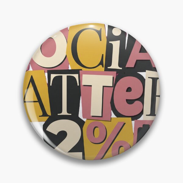 Item preview, Social Battery 2% Ransom Note Type Collage Design designed and sold by Ninjacatoff.