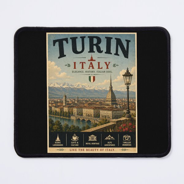 Item preview, Vintage Turin - Italy Poster designed and sold by GoodOldVintage.