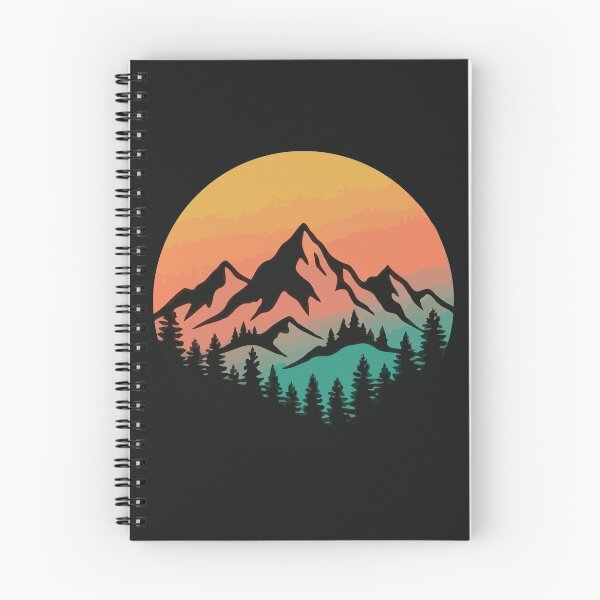 Item preview, Retro Mountain Sunset designed and sold by Gkinoki.