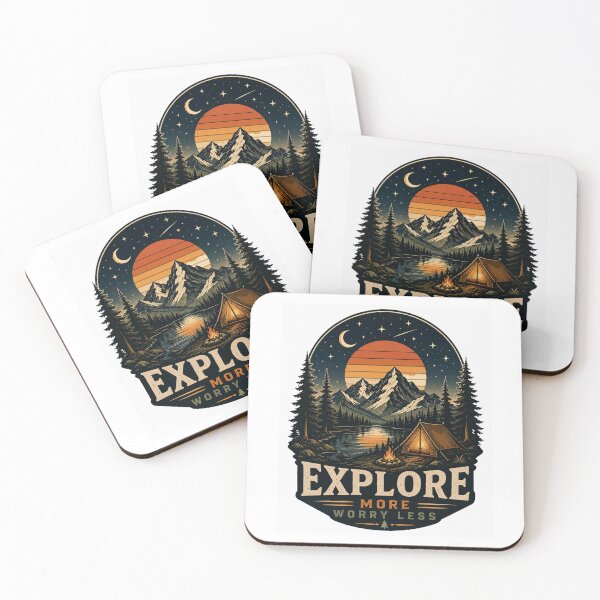 Item preview, EXPLORE MORE WORRY LESS designed and sold by Fulaly.