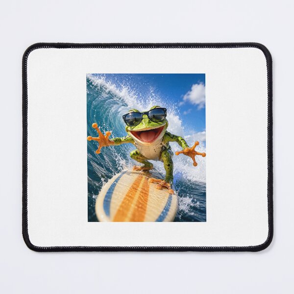 Item preview, Froggy in Sunglasses Surfing designed and sold by me-me-me74.