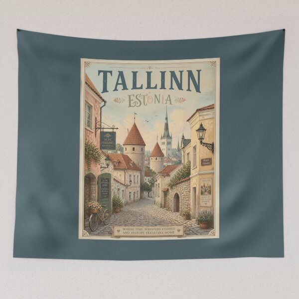 Item preview, Vintage Tallinn - Estonia Poster designed and sold by GoodOldVintage.