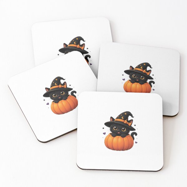 Item preview, Cute Black Cat in Pumpkin Halloween Design | Adorable Witch Kitten | Spooky Season Cat Lover Gift designed and sold by MAPDDesigns.