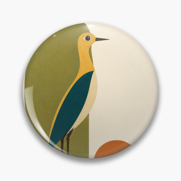 Item preview, Retro 70s Mid Century Bauhaus Crane Bird Print designed and sold by Filora Atelier | Bird Art.