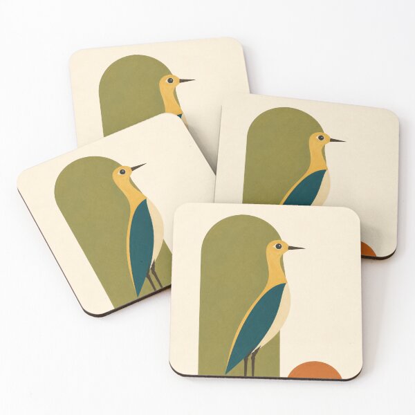 Item preview, Retro 70s Mid Century Bauhaus Crane Bird Print designed and sold by Filora Atelier | Bird Art.