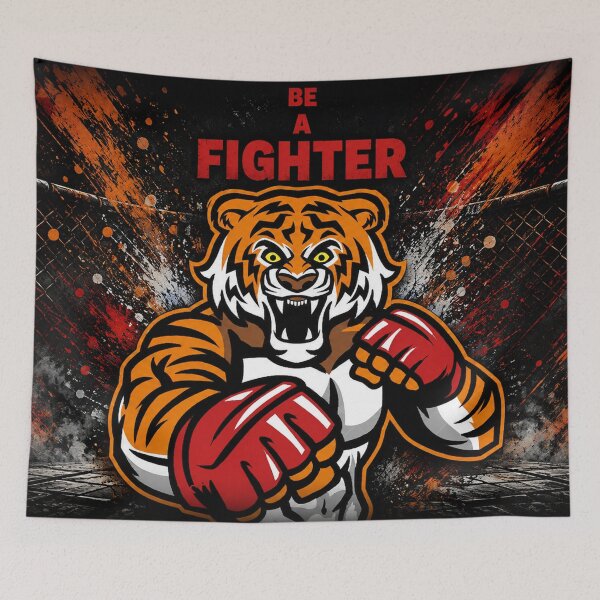 Item preview, Be a Fighter | Fierce Tiger MMA Motivation designed and sold by Fei Long Design Hub.