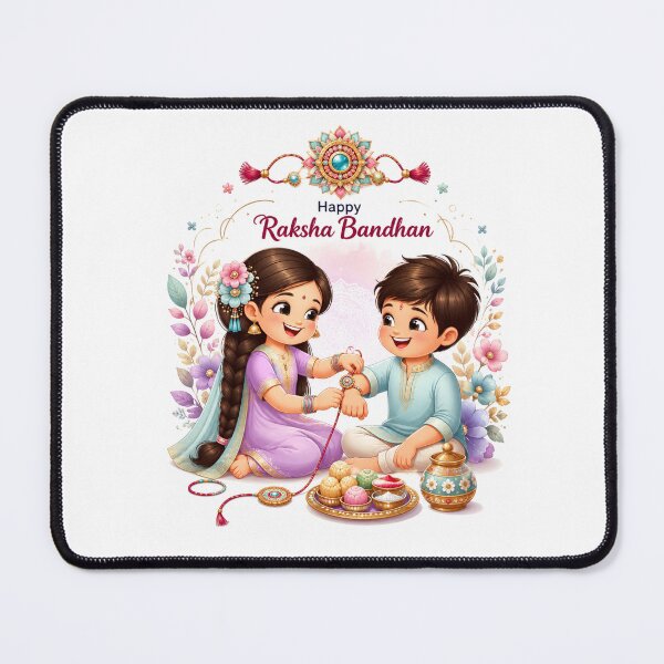 Item preview, Raksha Bandhan Cute Sibling Festival Artwork designed and sold by RedSwagStore.
