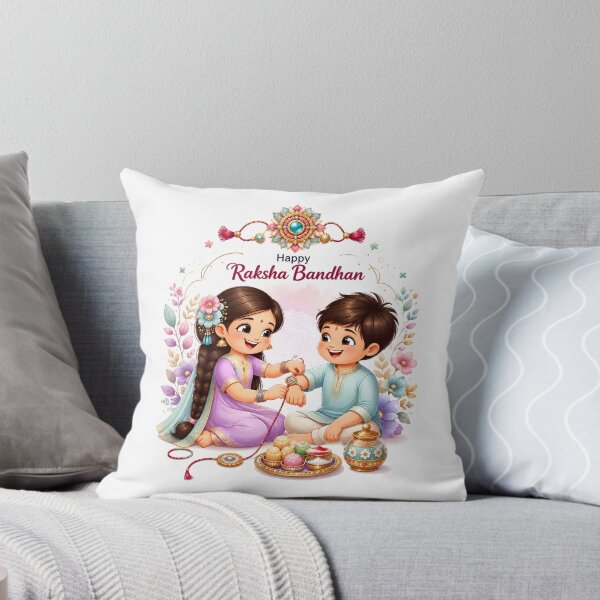 Item preview, Raksha Bandhan Cute Sibling Festival Artwork designed and sold by RedSwagStore.