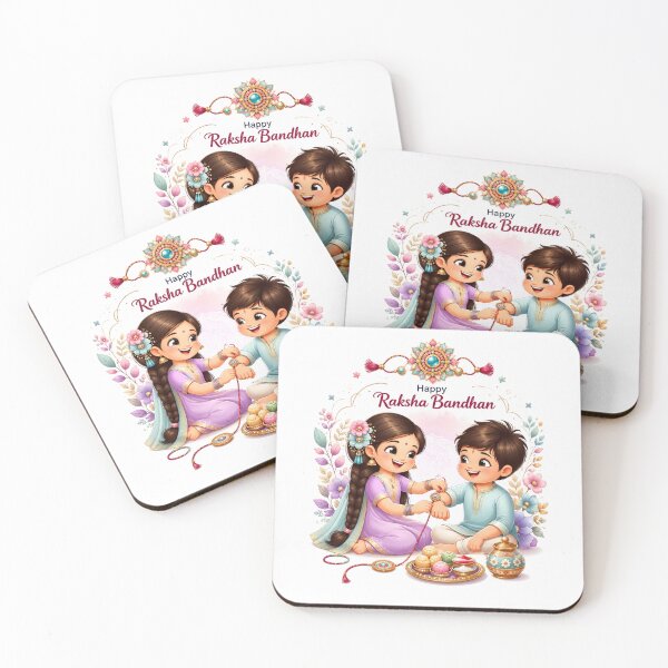 Item preview, Raksha Bandhan Cute Sibling Festival Artwork designed and sold by RedSwagStore.