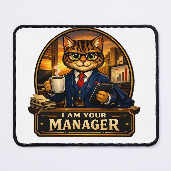Item preview, Cute Cat Manager designed and sold by ZiemSynd.