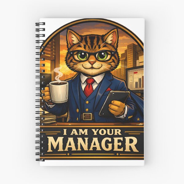 Item preview, Cute Cat Manager designed and sold by ZiemSynd.
