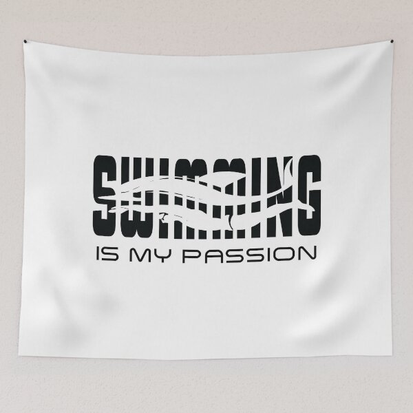Item preview, Swimming Is My Passion Wave designed and sold by N72 Heritage.