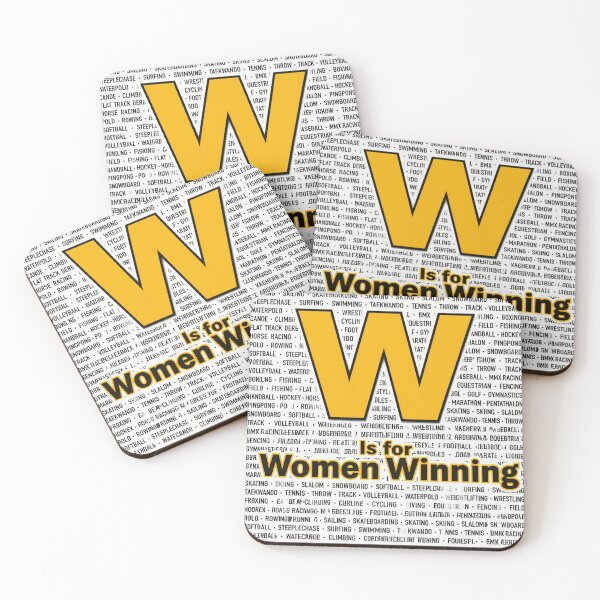 Item preview, W is for Women Winning - GOLD designed and sold by BaseballBiz.