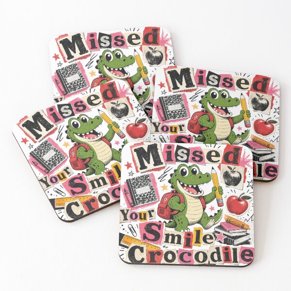 Item preview, Missed Your Smile Crocodile Shirt, Cute Back To School Teacher Tee, First Day Of School Gift, Funny Crocodile T-Shirt For Kids designed and sold by NettyDesign.