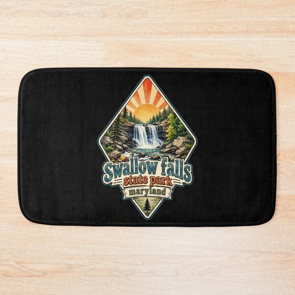 Item preview, Swallow Falls State Park Travel Retro designed and sold by TomFrontierArt.