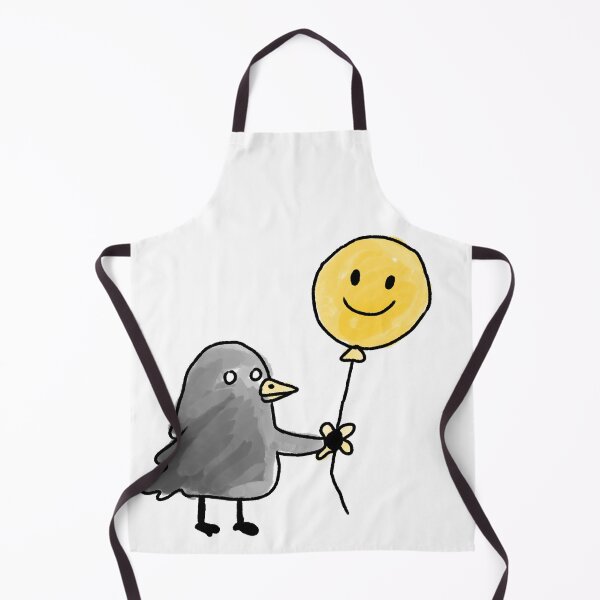 Item preview, Cute Bird Holding Yellow Smile Balloon designed and sold by Amareajaosa.