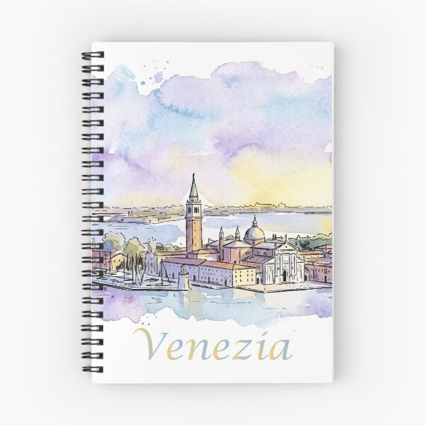 Item preview, Venice Italy San Giorgio Maggiore Island Watercolor Art designed and sold by NareArt.