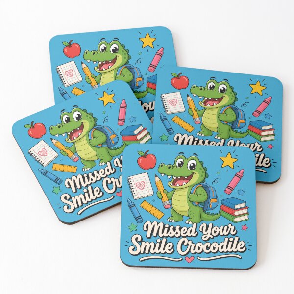 Item preview, Missed Your Smile Crocodile Shirt, Cute Back To School Teacher Tee, First Day Of School Gift, Funny Crocodile T-Shirt For Kids designed and sold by NettyDesign.