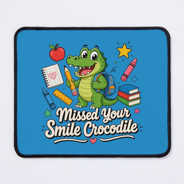 Item preview, Missed Your Smile Crocodile Shirt, Cute Back To School Teacher Tee, First Day Of School Gift, Funny Crocodile T-Shirt For Kids designed and sold by NettyDesign.