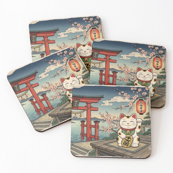 Item preview, Torii Gate Lucky Cat designed and sold by smoochugs.