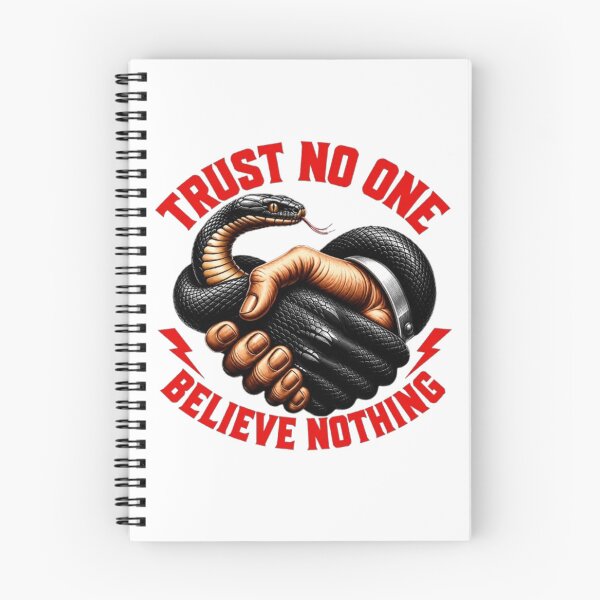 Item preview, Trust No One Believe Nothing Snake Handshake designed and sold by INKRebelGraphic.
