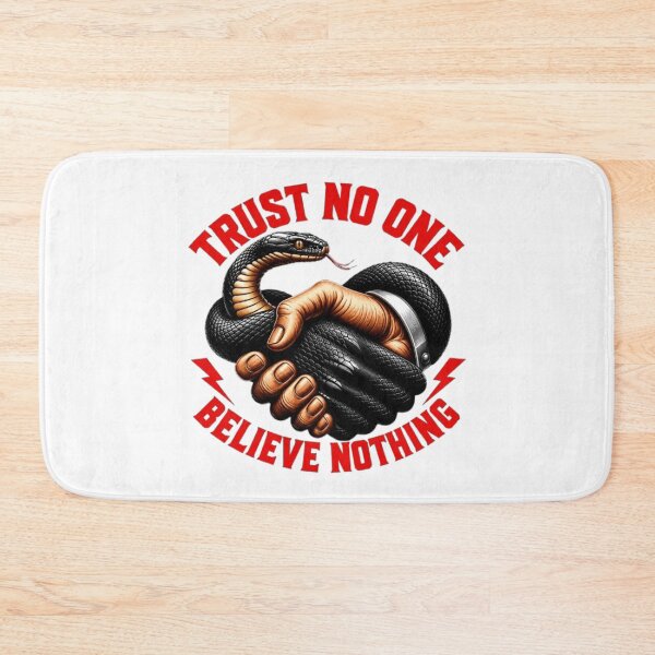 Item preview, Trust No One Believe Nothing Snake Handshake designed and sold by INKRebelGraphic.