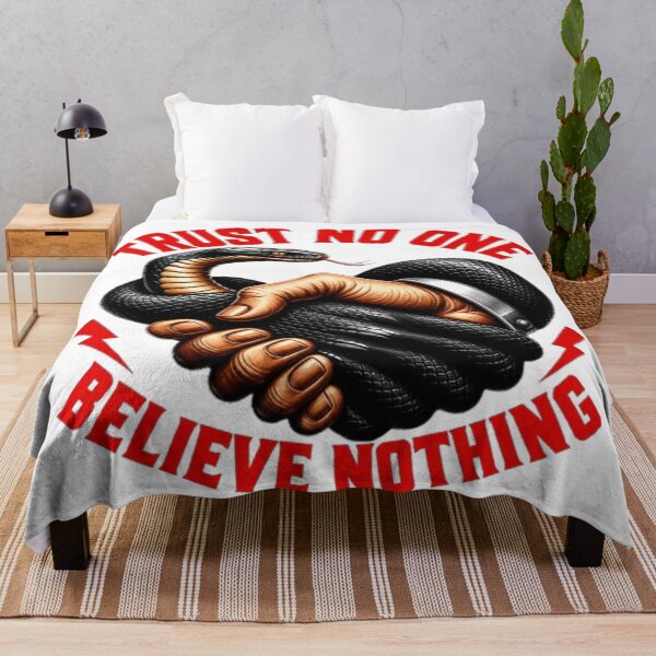 Item preview, Trust No One Believe Nothing Snake Handshake designed and sold by INKRebelGraphic.