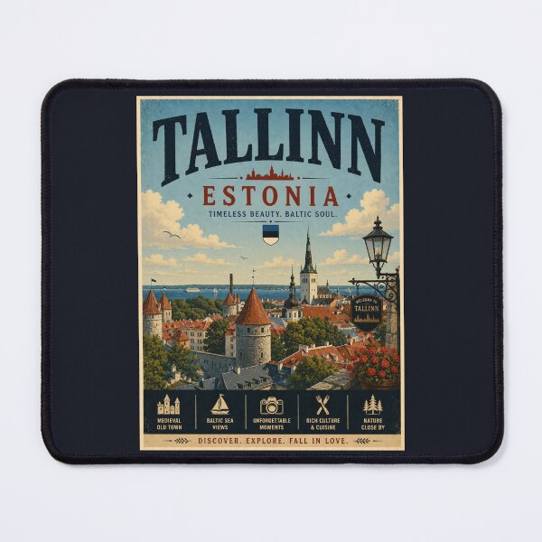 Item preview, Vintage Tallinn - Estonia Poster designed and sold by GoodOldVintage.