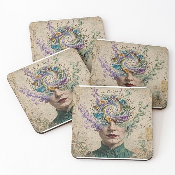 Item preview, Woman In STEM Chemist - Surreal Chemistry Mind Art designed and sold by Neurospicy Trolls.