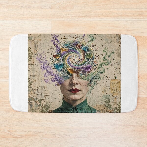 Item preview, Woman In STEM Chemist - Surreal Chemistry Mind Art designed and sold by Neurospicy Trolls.