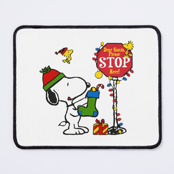 Item preview, Christmas Sign Dear Santa Stop Here Snoopy And Boot designed and sold by WolfieeShops.