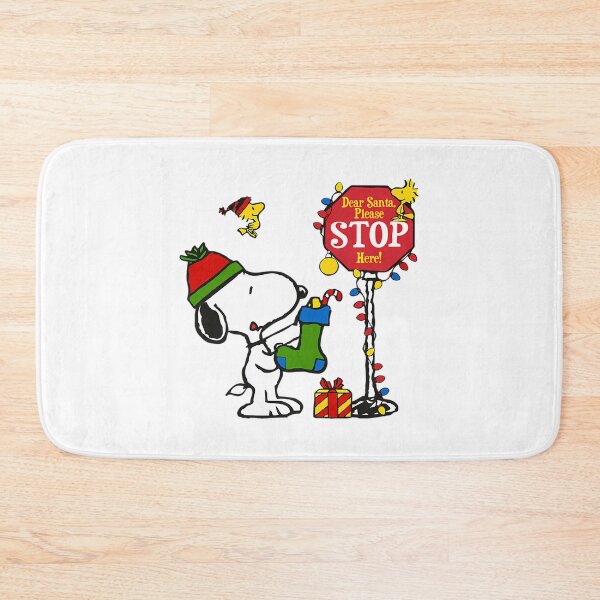 Item preview, Christmas Sign Dear Santa Stop Here Snoopy And Boot designed and sold by WolfieeShops.