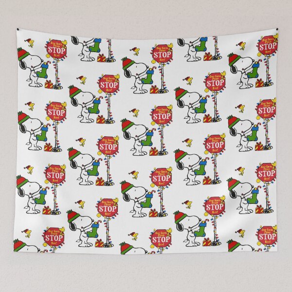 Item preview, Christmas Sign Dear Santa Stop Here Snoopy And Boot designed and sold by WolfieeShops.