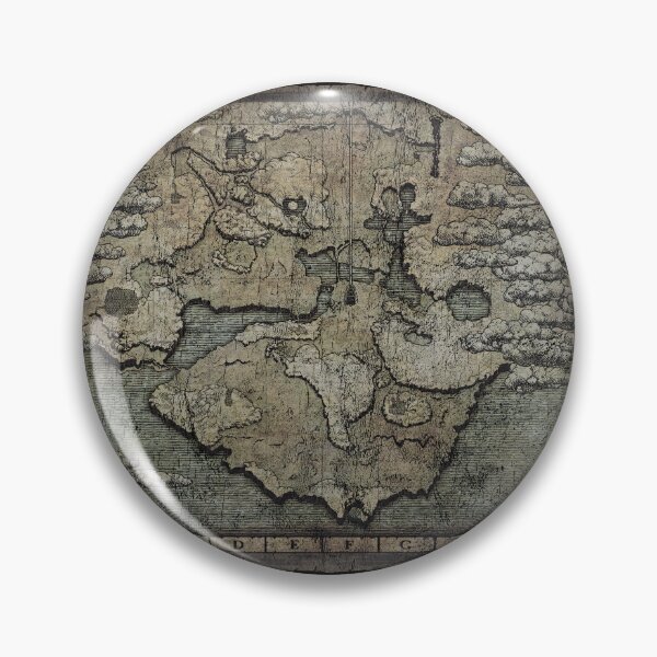 Item preview, Shadow of the Colossus Forbidden Lands Map Distressed designed and sold by Power Up Prints.
