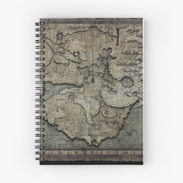 Item preview, Shadow of the Colossus Forbidden Lands Map Distressed designed and sold by Power Up Prints.