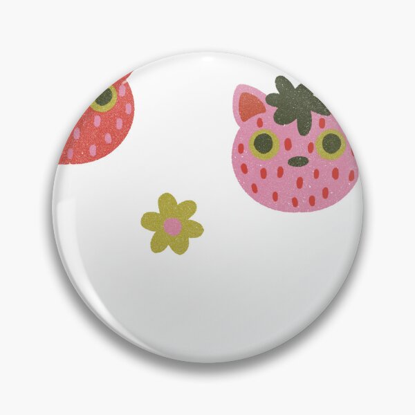 Item preview, strawberry cat sticker pack designed and sold by KitschByKate.