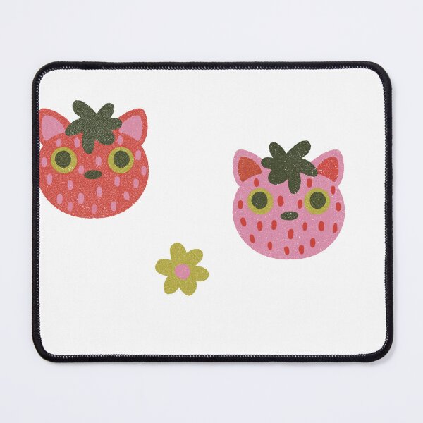 Item preview, strawberry cat sticker pack designed and sold by KitschByKate.