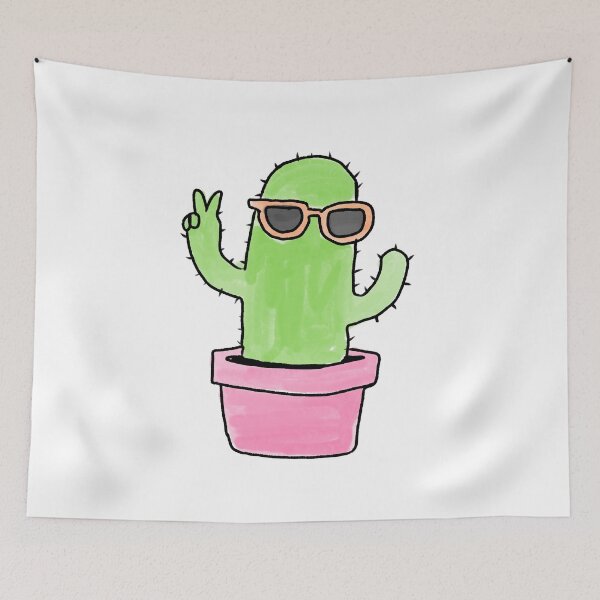 Item preview, Cool Cactus Wearing Sunglasses Illustration designed and sold by Amareajaosa.