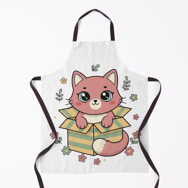 Item preview, Cute Kawaii Cat in Box Sticker | Pink Cat Cardboard Box Art designed and sold by HOODYBUDSTYLES.