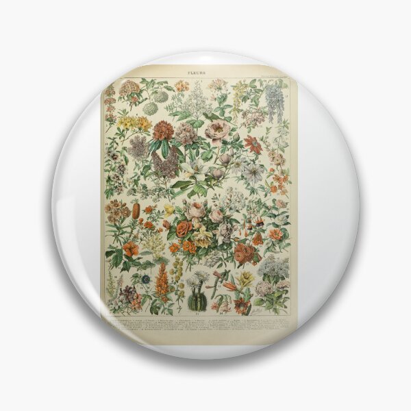 Item preview, Vintage Floral Chart  Adolphe Millot designed and sold by TeeARTHY.