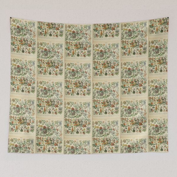 Item preview, Vintage Floral Chart  Adolphe Millot designed and sold by TeeARTHY.